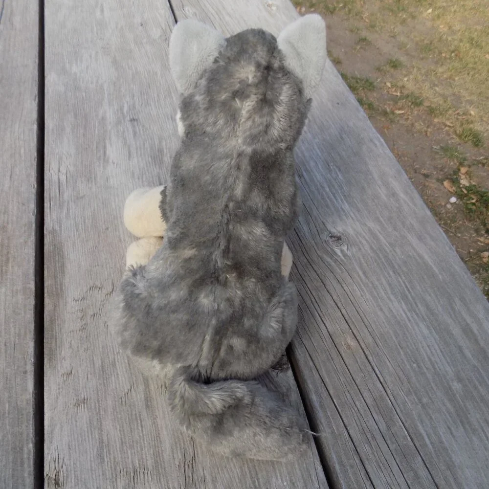 WOLF Plush, Realistic Wolf, PLUSH STUFFED ANIMAL *